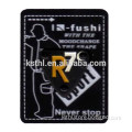 jeans PU Leather Labels with custom Metal Logo Label